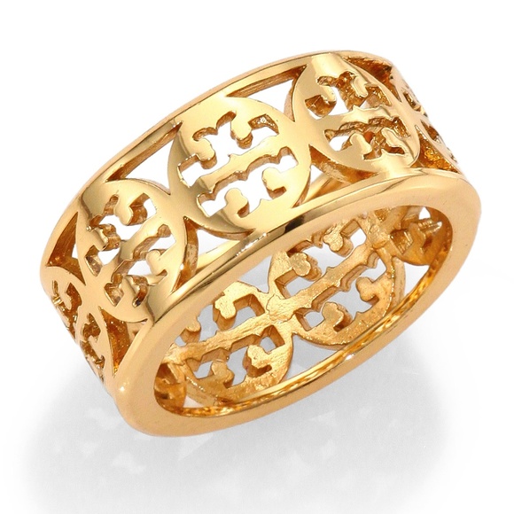 NEW Tory Burch Kinsley Logo Ring, Gold or Silver - Picture 2 of 8